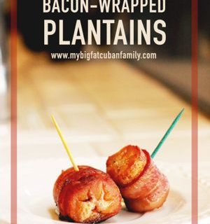 Bacon wrapped plantains recipe