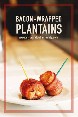 Bacon wrapped plantains recipe