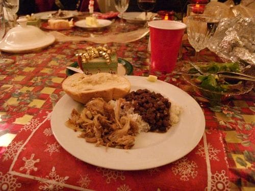 Cuban Christmas dinner