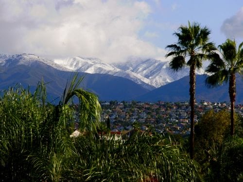Snow on Saddleback